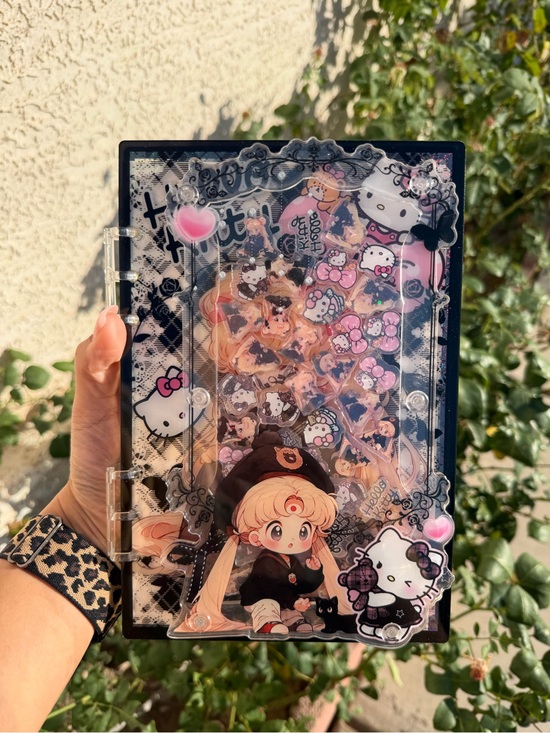 Sanrio Other - Sanrio Pink & Black Hello Kitty Kawaii Character Binder